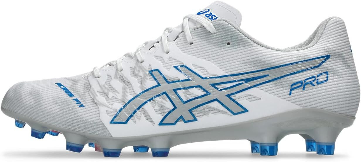 ASICS Soccer Shoes DS LIGHT ACROS PRO 3 White Blue 1101A071 US7.5(25.5cm)