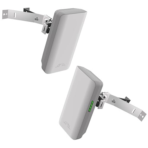 Wireless Bridge with 2 Bracket Mounts, 3KM 5.8G Outdoor Point to Point CPE for
