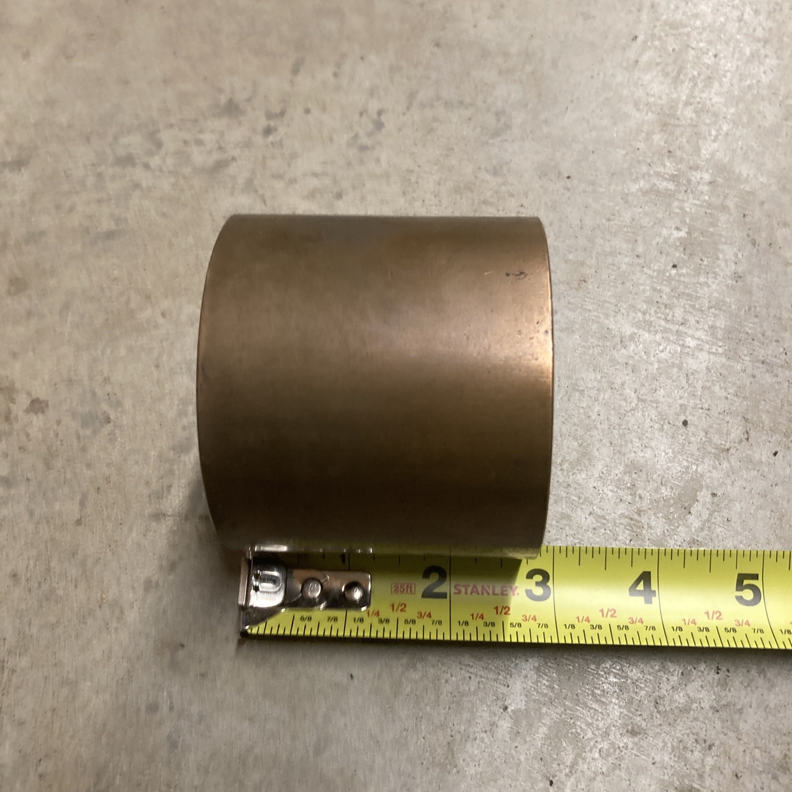 Oilite AA-3100 | Oil Impregnated Bronze Sleeve | 2-3/4 ID x 3-1/8 OD x 2-3/4 OAL