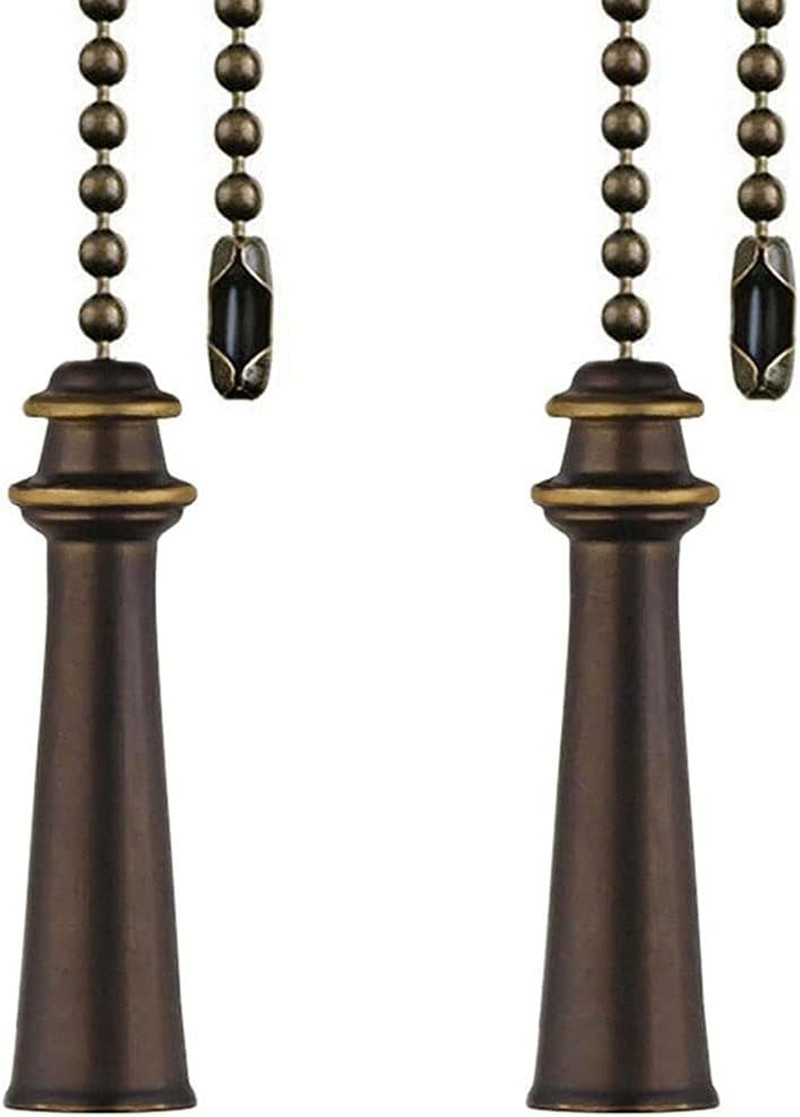 Ceiling Fan Pull Chain Decorative Extension 12 Inches Bronze Beach Tower Fan Pu