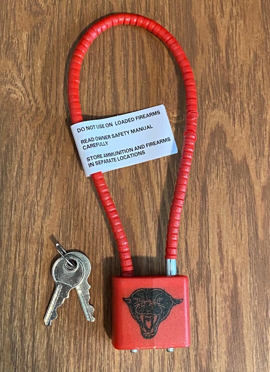 DPMS SBR KITTY KAT Gun Safety Cable Lock w/two key Brand New / Mint