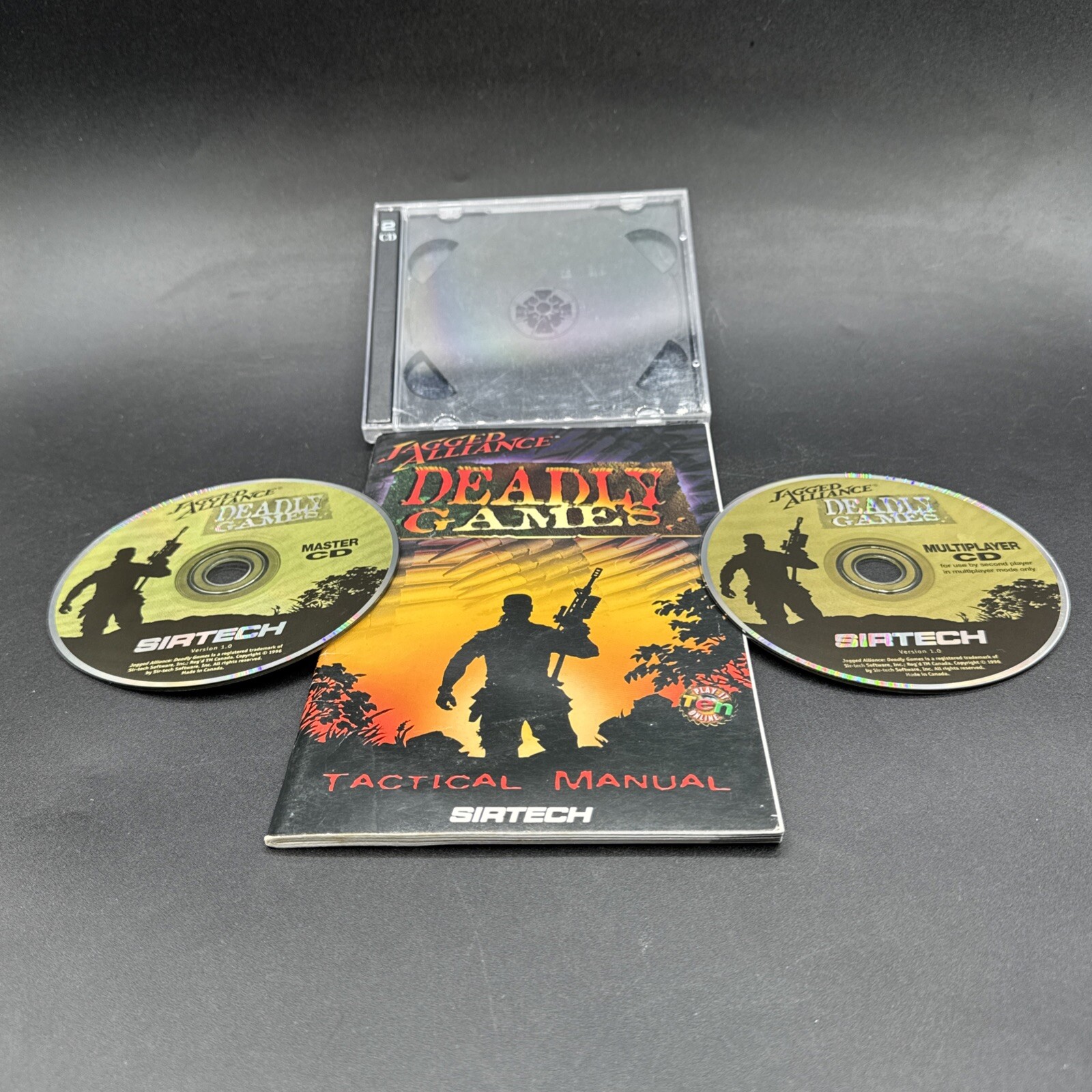 Jagged Alliance Deadly Games (PC Game, 1996) 2 Discs w/Manual/EUC/Free 🚢