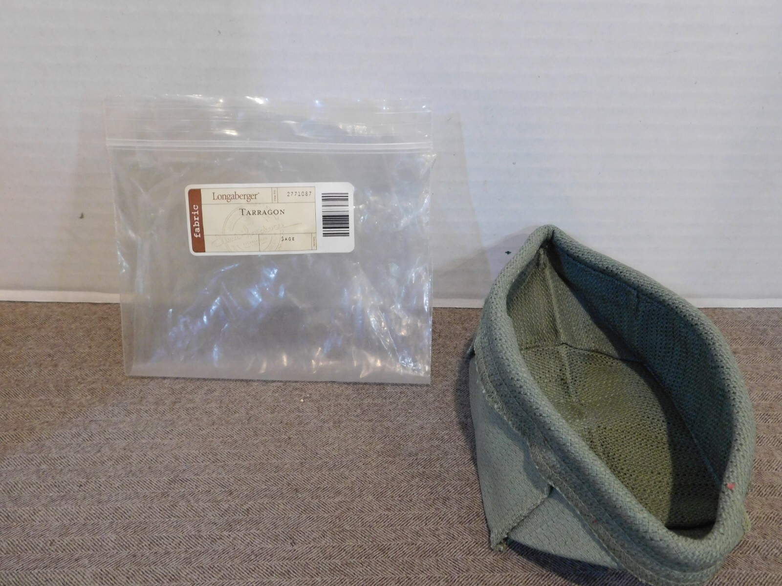 Longaberger Tarragon Basket Liner- Sage New # 2771087
