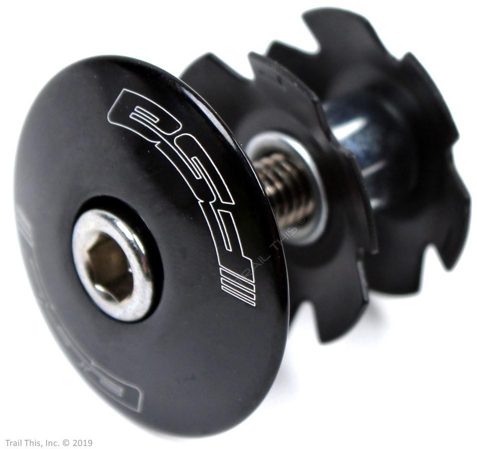 FSA 1-1/8" Threadless Alloy Bicycle Headset Top Cap with Bolt & Star Nut - Black