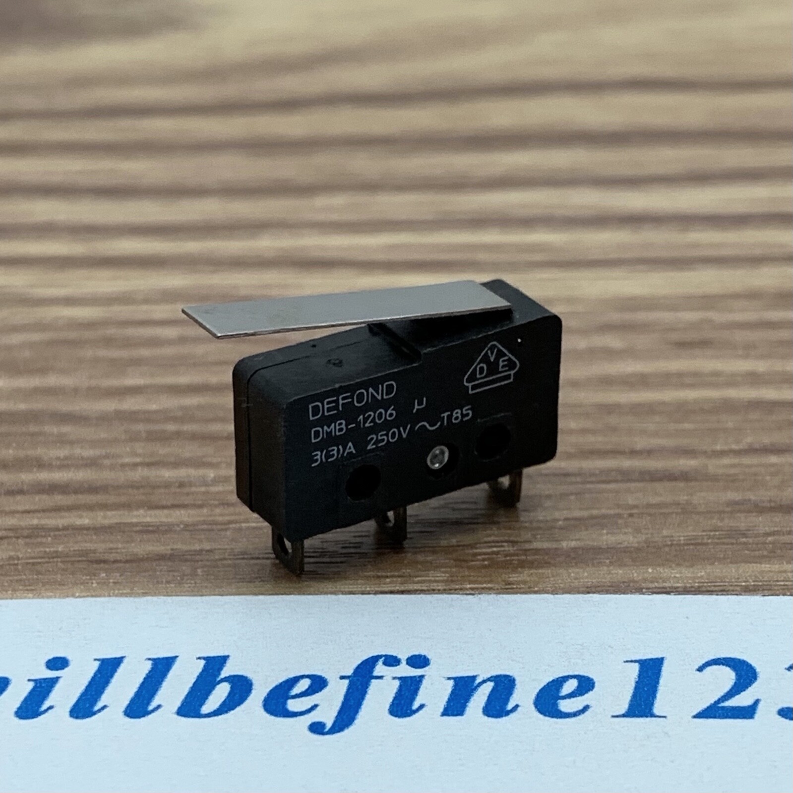 DEFOND DMB-1206 / DMB-1210 Micro Switch 3 Pins with Press Lever