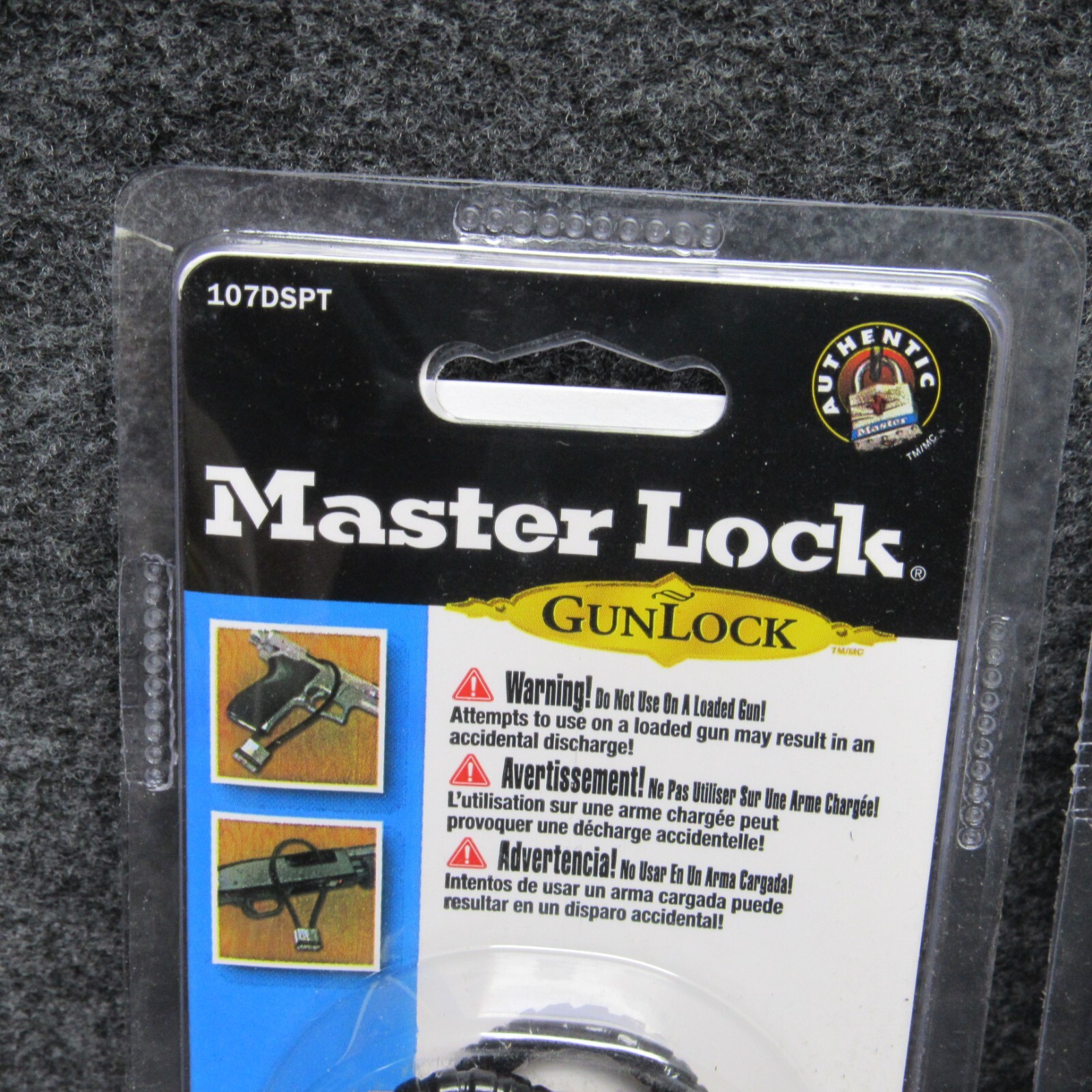 2 Master Lock 107DSPT Gun Locks New In Package 2002 USA