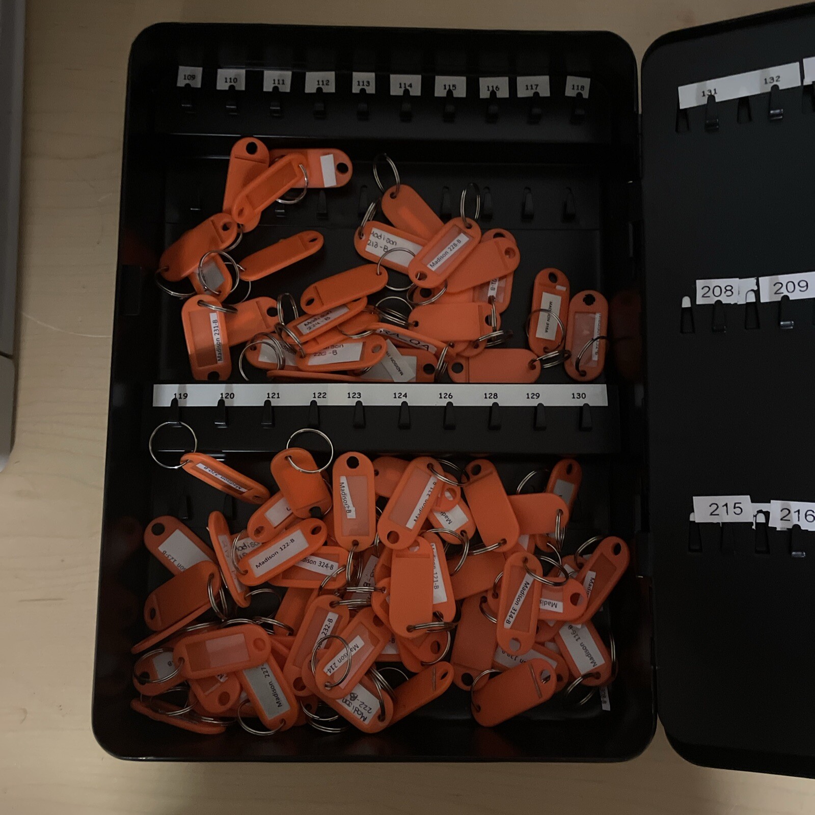 KeyGuard Combination Key Cabinet 122 Key Hooks (Used)
