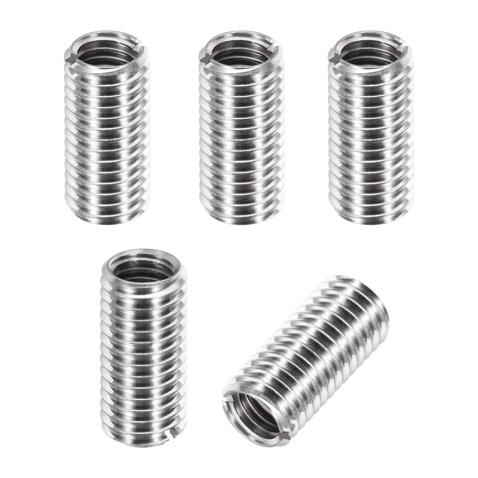 PATIKIL Thread Adapters Sleeve M10x1.5 Male to M8x1.25 Female, 20mm, Silver