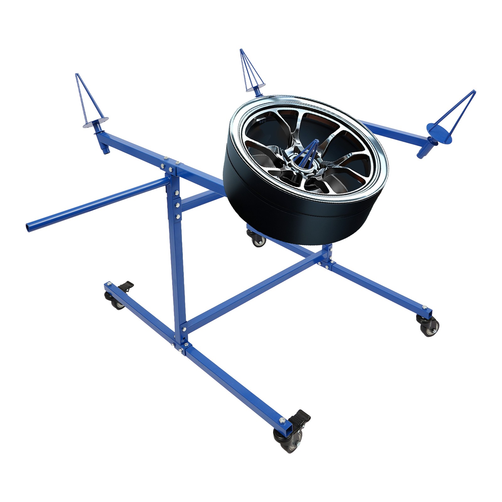 Mobile Wheel Panel Paint Stand Multi-function Paint Stand 4 Casters 2 With Brake