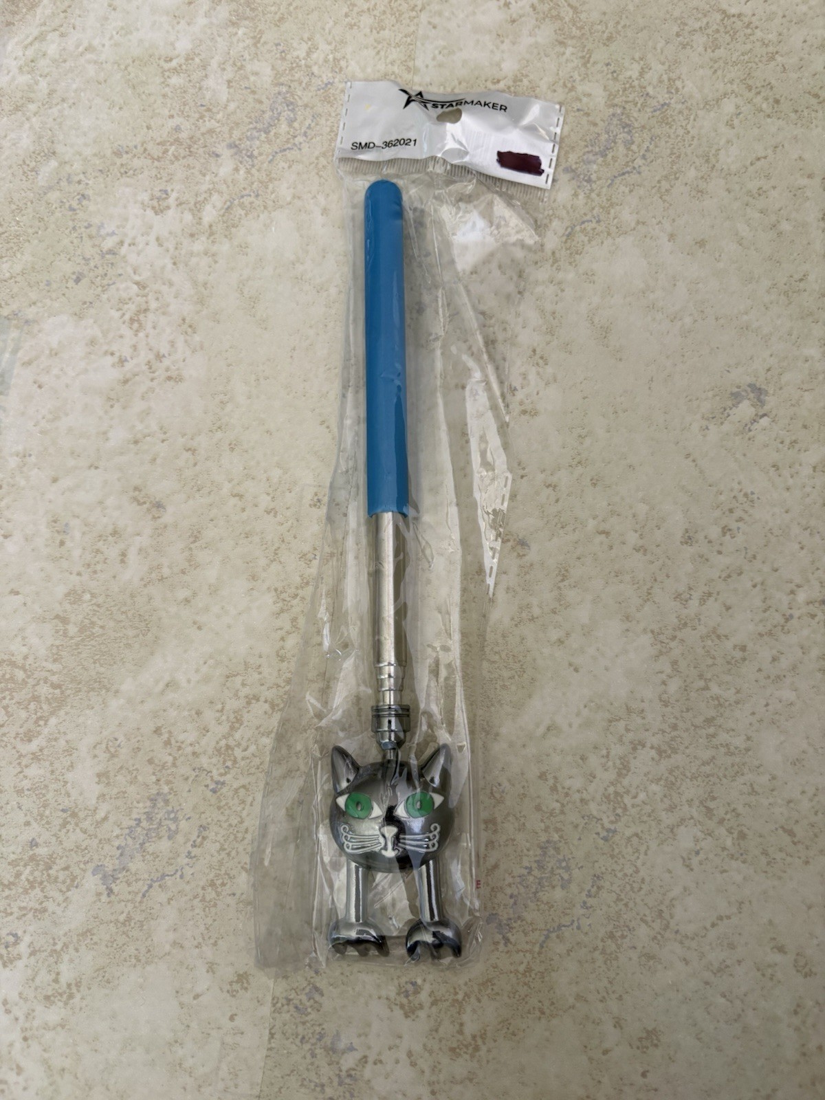 Extendable Cat Back Scratcher, Gift For Cat Lovers New Blue Handle