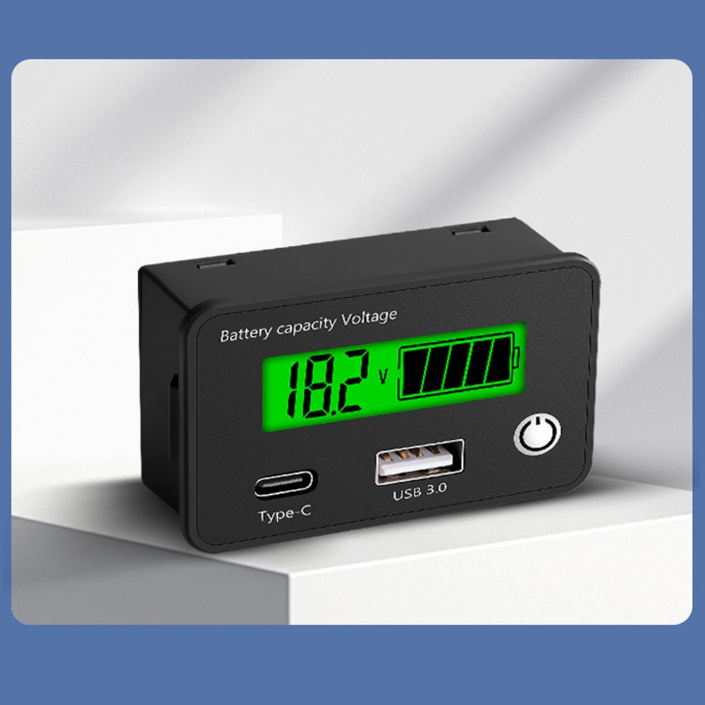 DC 8-30V Battery Capacity Voltmeter Tester Lithium Voltage Meter Tester