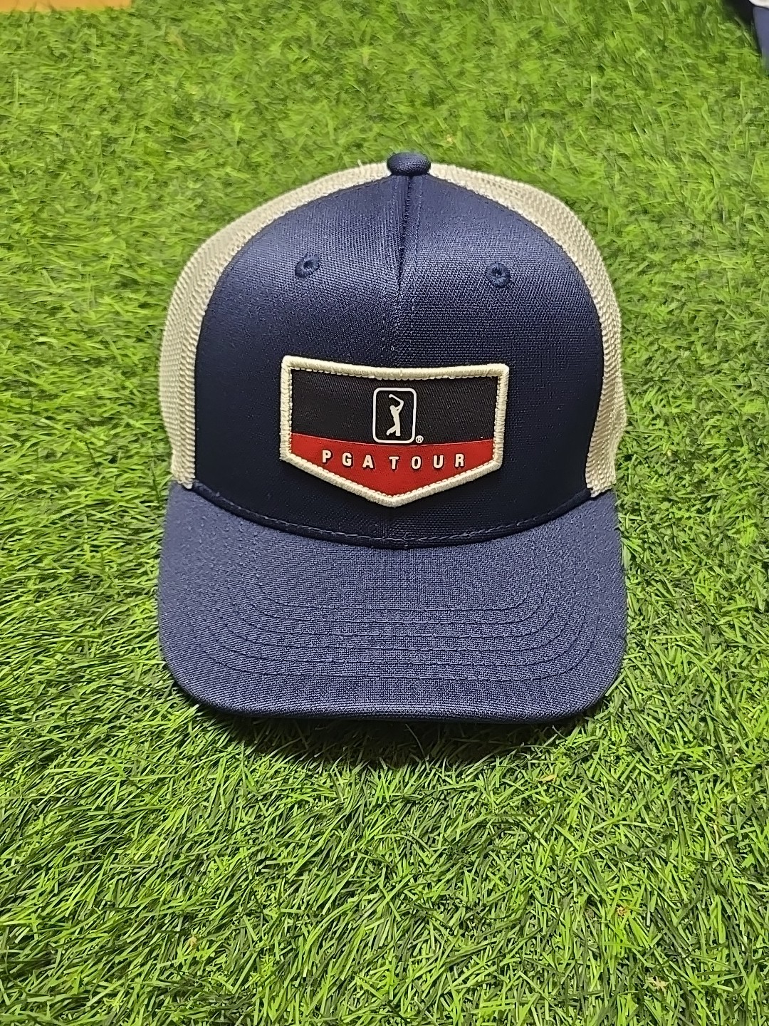 PGA Tour Men's Americana Trucker Pro Series Adjustable Golf Hat, Brand New AS6