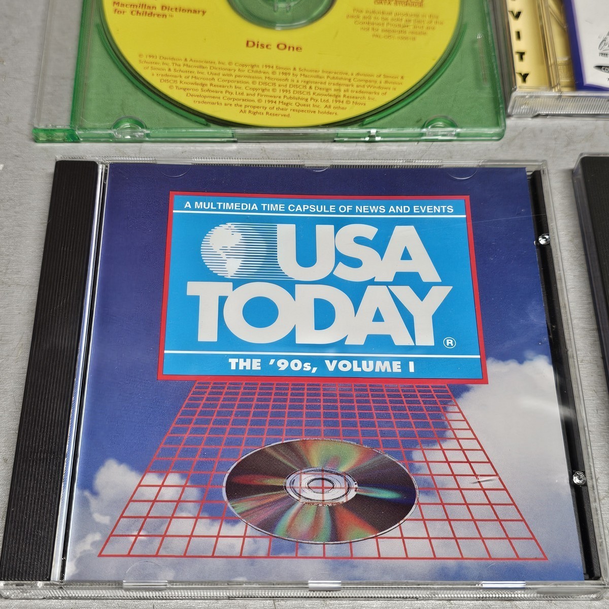 Vintage PC CD-ROM Software Lot Educational Business Multimedia Windows 9 Discs