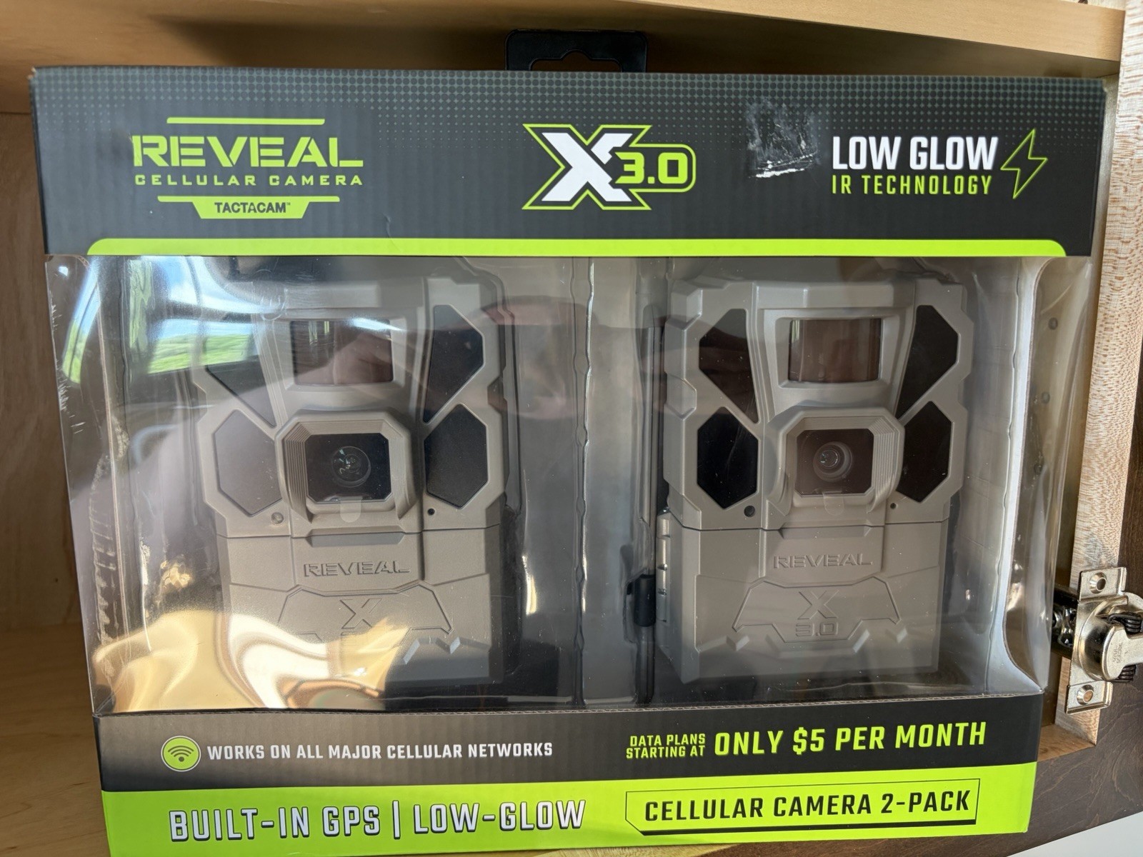 Tactacam Reveal X3.0 Trail Camera - Green; 2 In 1 Pack New In Box Free Shipping