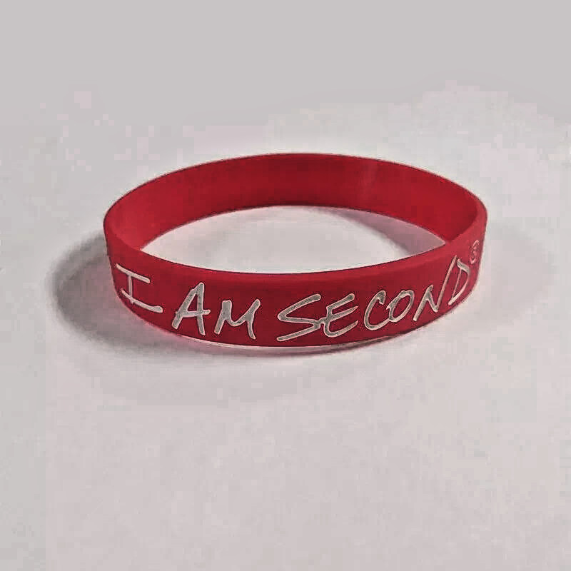 Lot of 2 CHRISTIAN MOTIVATIONAL WRISTBANDS - Wear Your Motivation!! I AM SECOND