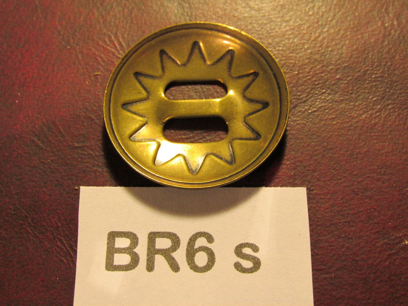TRINITY CONCHOS ROUND BR6s Solid Brass VINTAGE High Quality USA Leather Crafts !