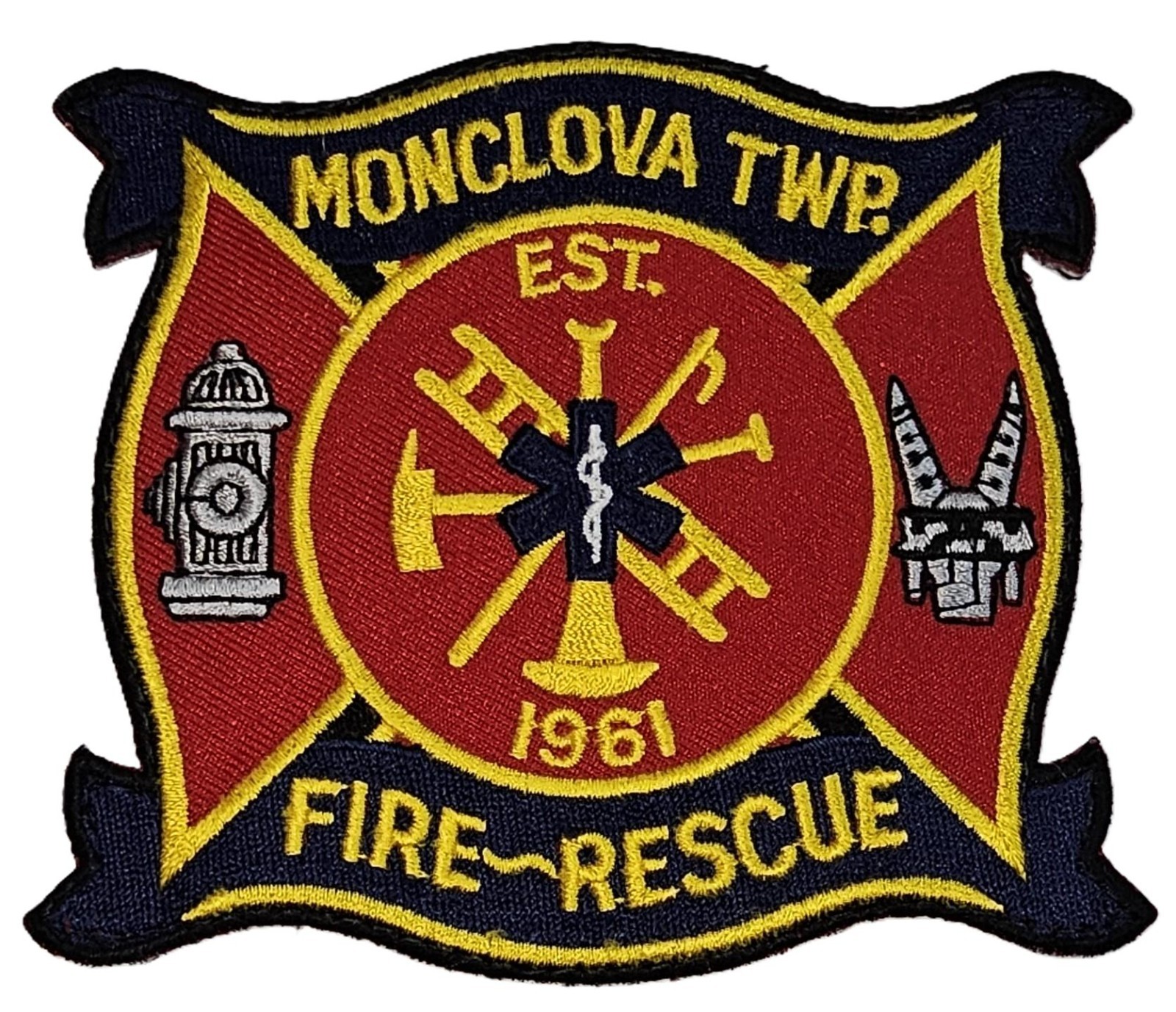 MONCLOVA TOWNSHIP (OH) FIRE / RESCUE 4" SHOULDER PATCH