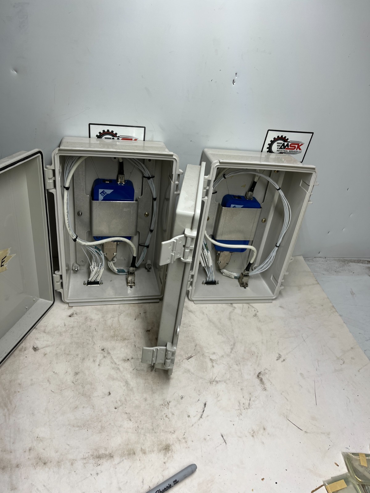 ASTI AI-S-01 Interface installed in Enclosure with outlets (lot of 2)