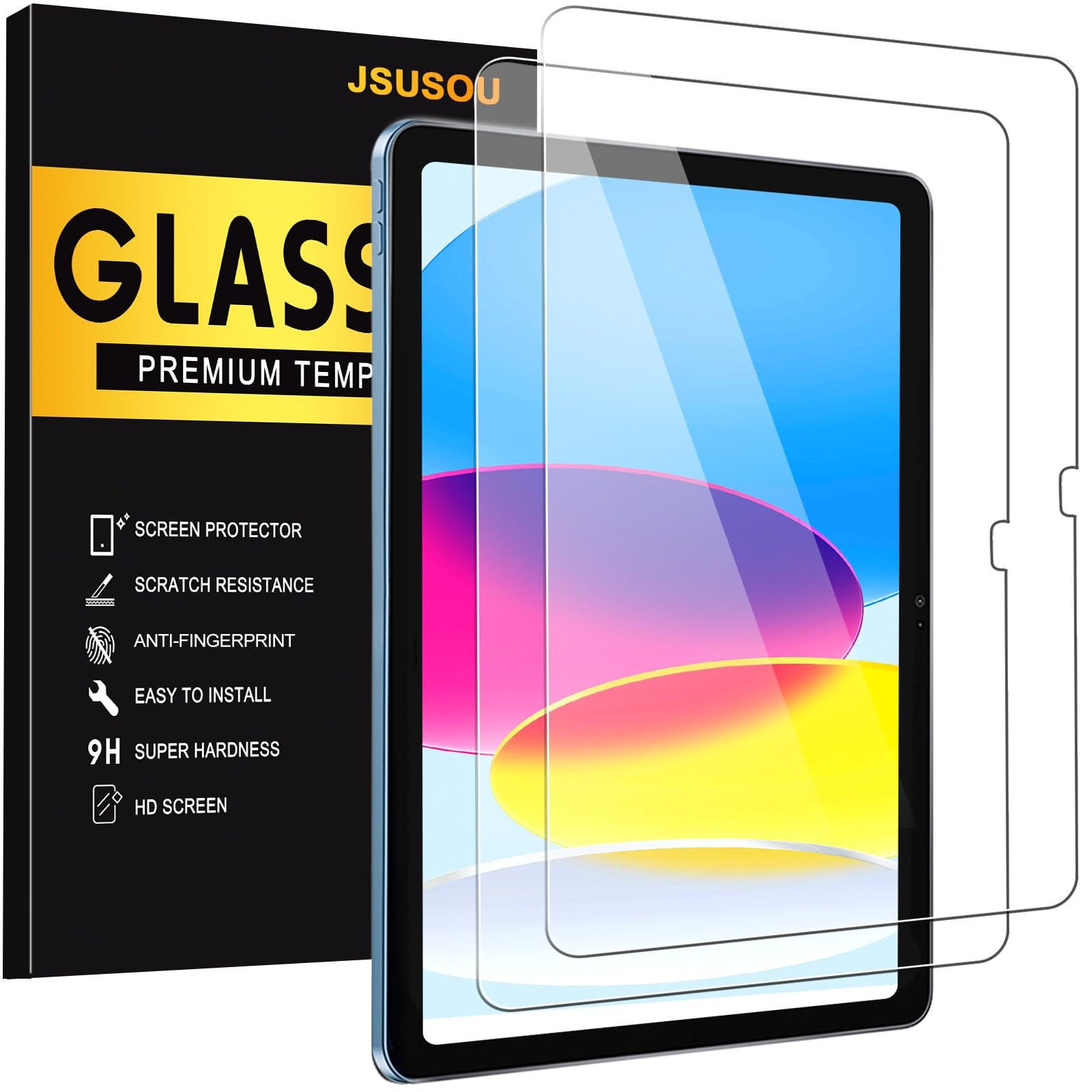 2 Pack Screen Protector for iPad 11th A16 2025 & 10th Generation 10.9 Inch 20...