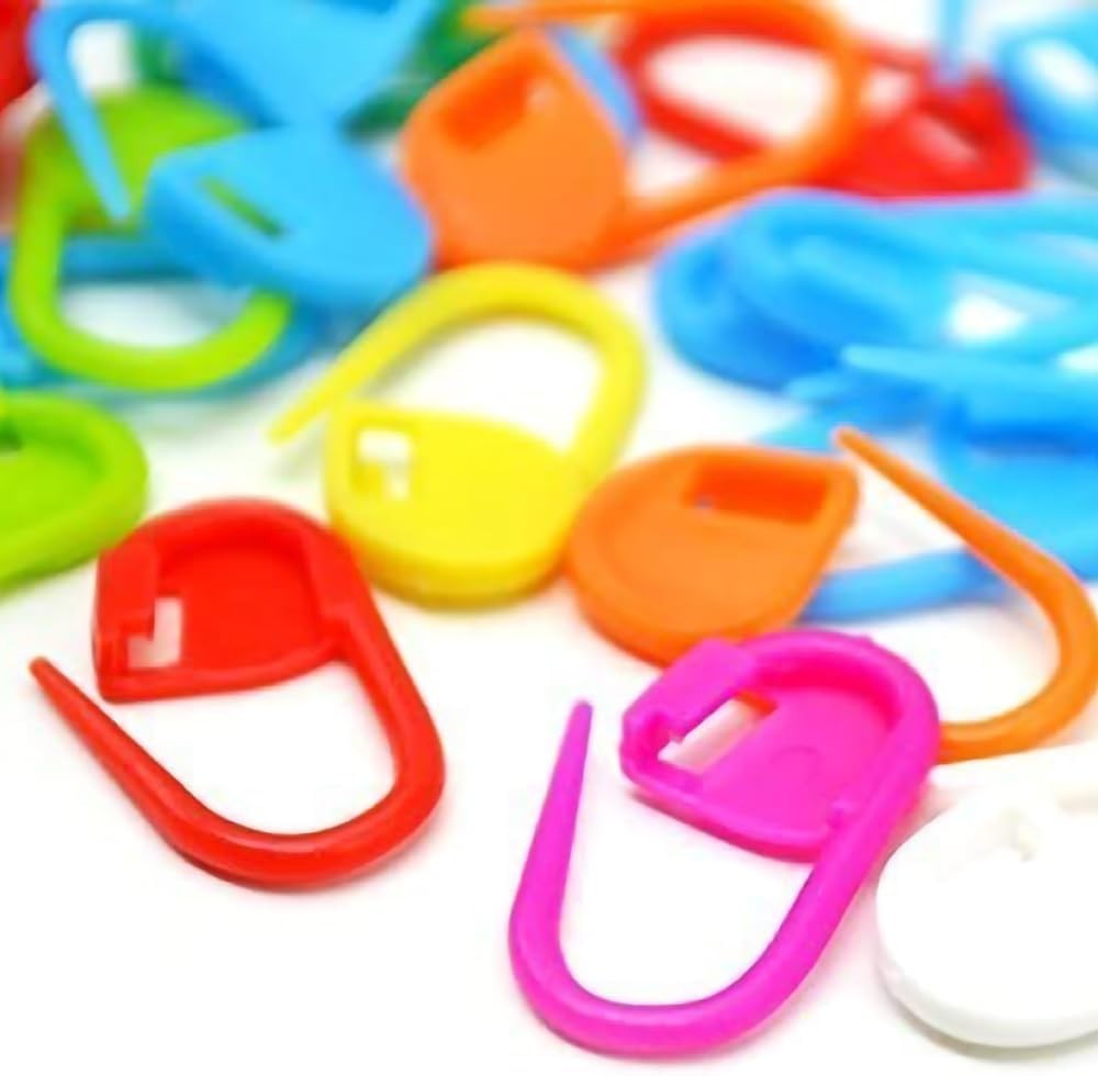 100PCS Crochet Stitch Markers Locking Knitting Clips