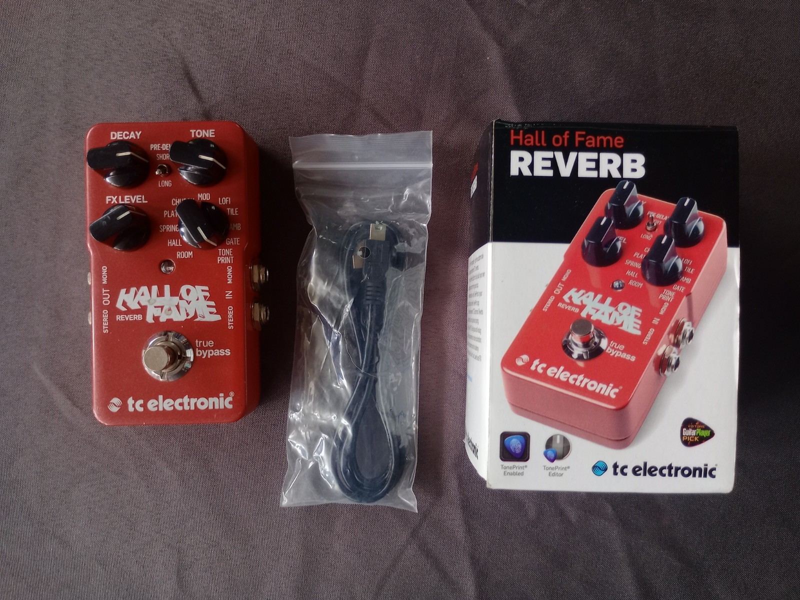 TC Electronic Hall of Fame Reverb w/original box and unused cable *FREE SHIPPING