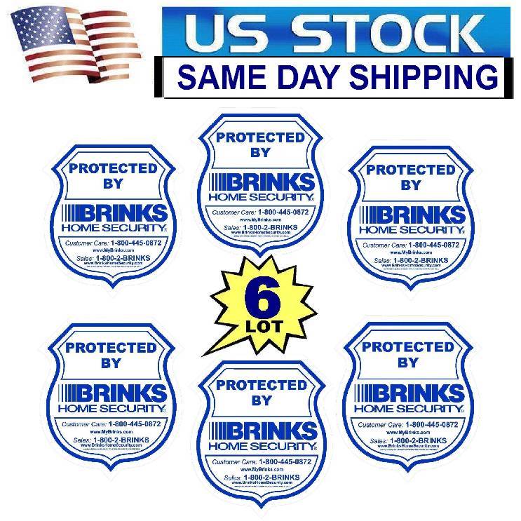 HOME SECURITY BRINKS ADT MONITORING SYSTEM ALARM WINDOW WARNING DECALS STICKERS