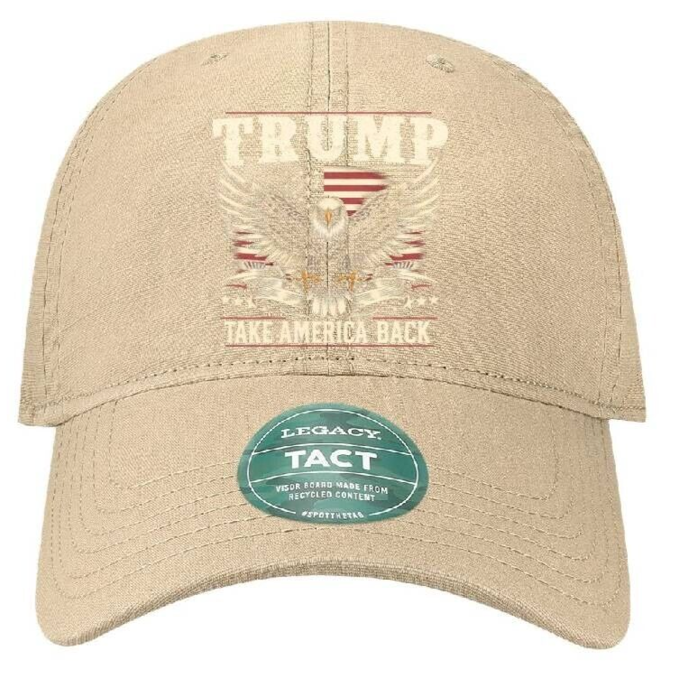 Trump 2024 Take America Back Again MAGA 45 47 Print Flag Eagle Camo DTF Hat Cap