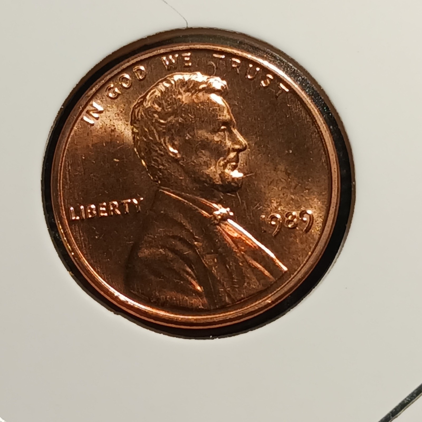 1989 P Lincoln Penny BU