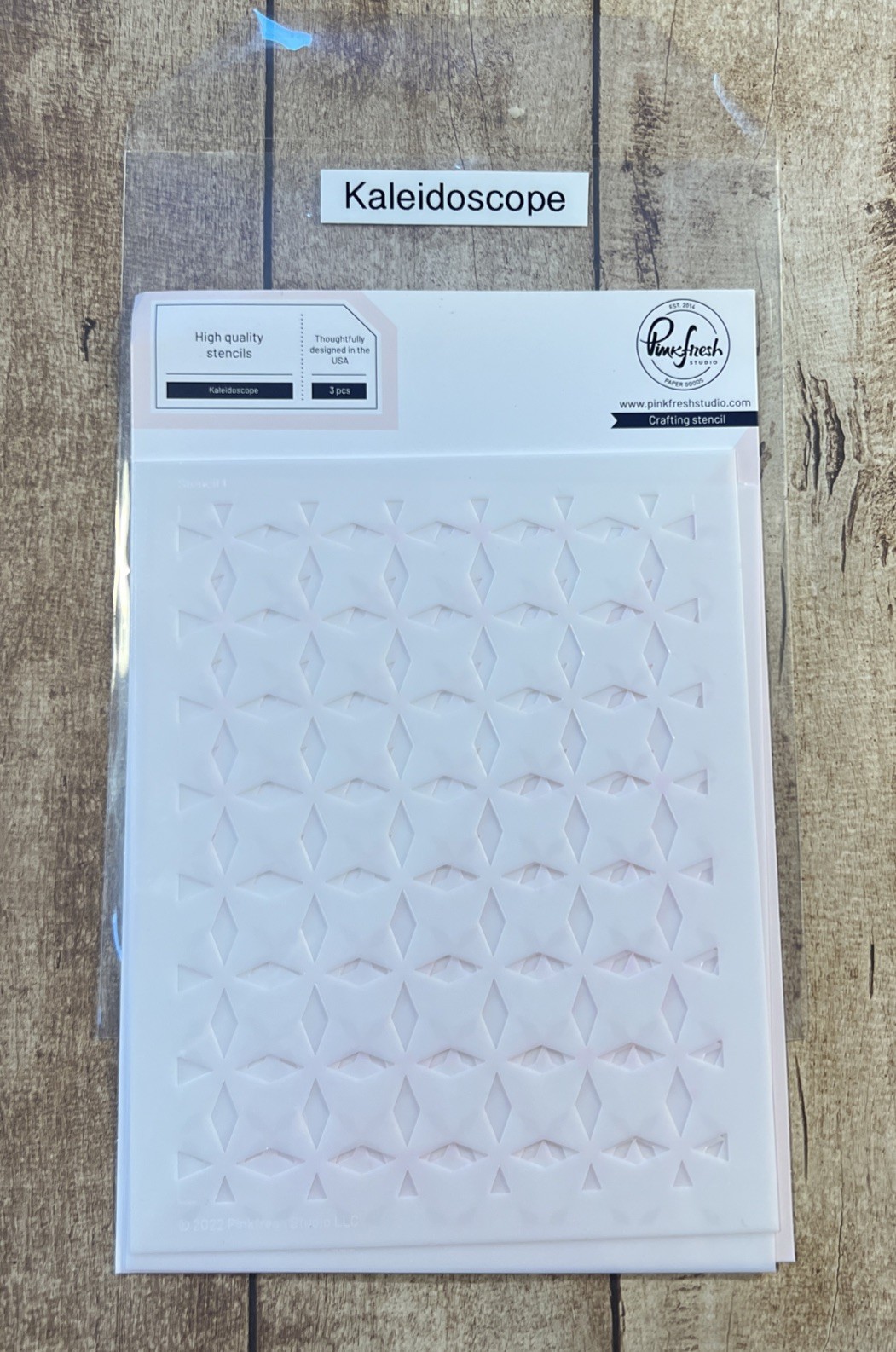 Pinkfresh Studio Kaleidoscope 3-Piece Stencil Set--No Longer Available