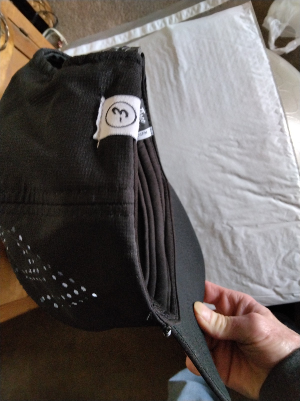 Three Under Golf Vented Cap - Est. MMXXI - Black & White Snap Back - Adjustable