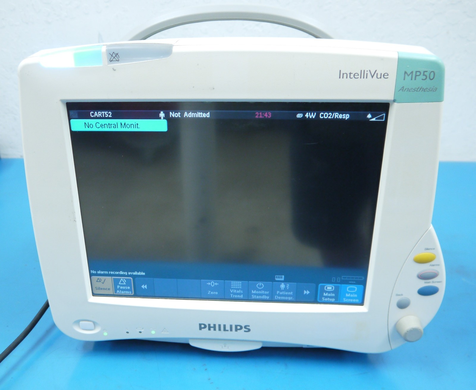 Philips IntelliVue MP50 (M8004A) Touchscreen Patient Monitor w/ Philips M3015A