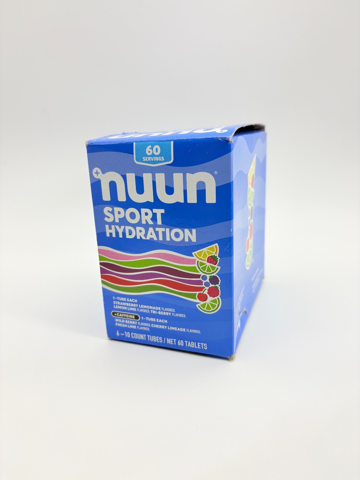 NUUN Sport Hydration Strawberry Lemonade Wild Berry Cherry Limade 6 Tubes NewBox