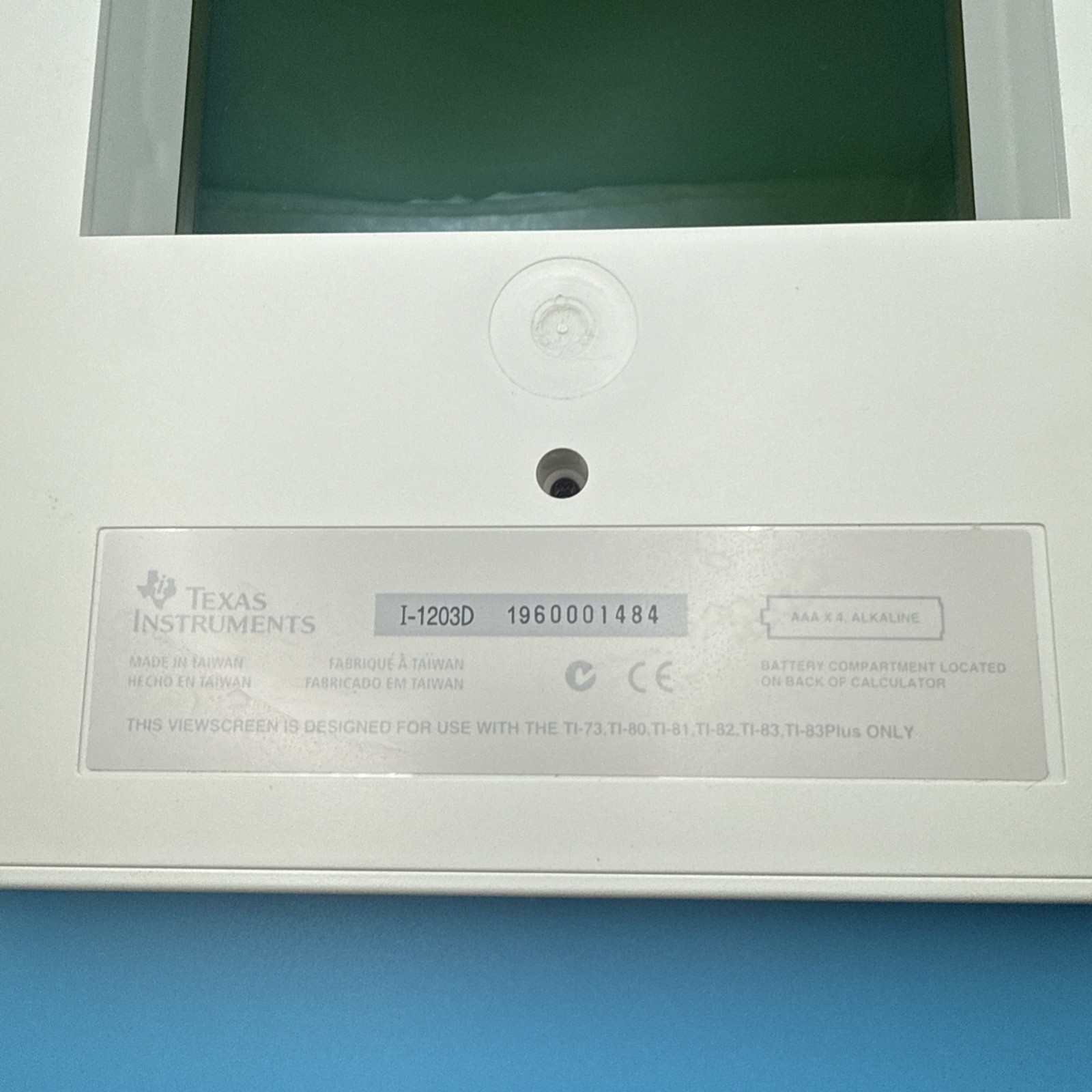 Texas Instrument TI Nspire ViewScreen Panel With wires/Charger/Manual