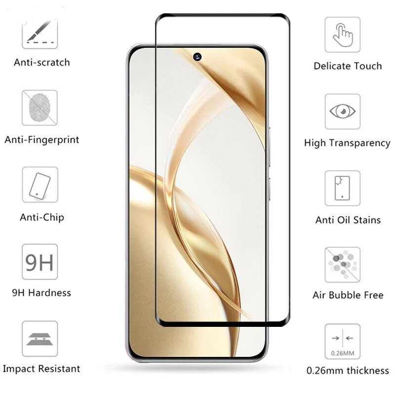 For Honor 200 Pro Lite Full Cover 3D Curved Screen Protector Tempered Glass Film