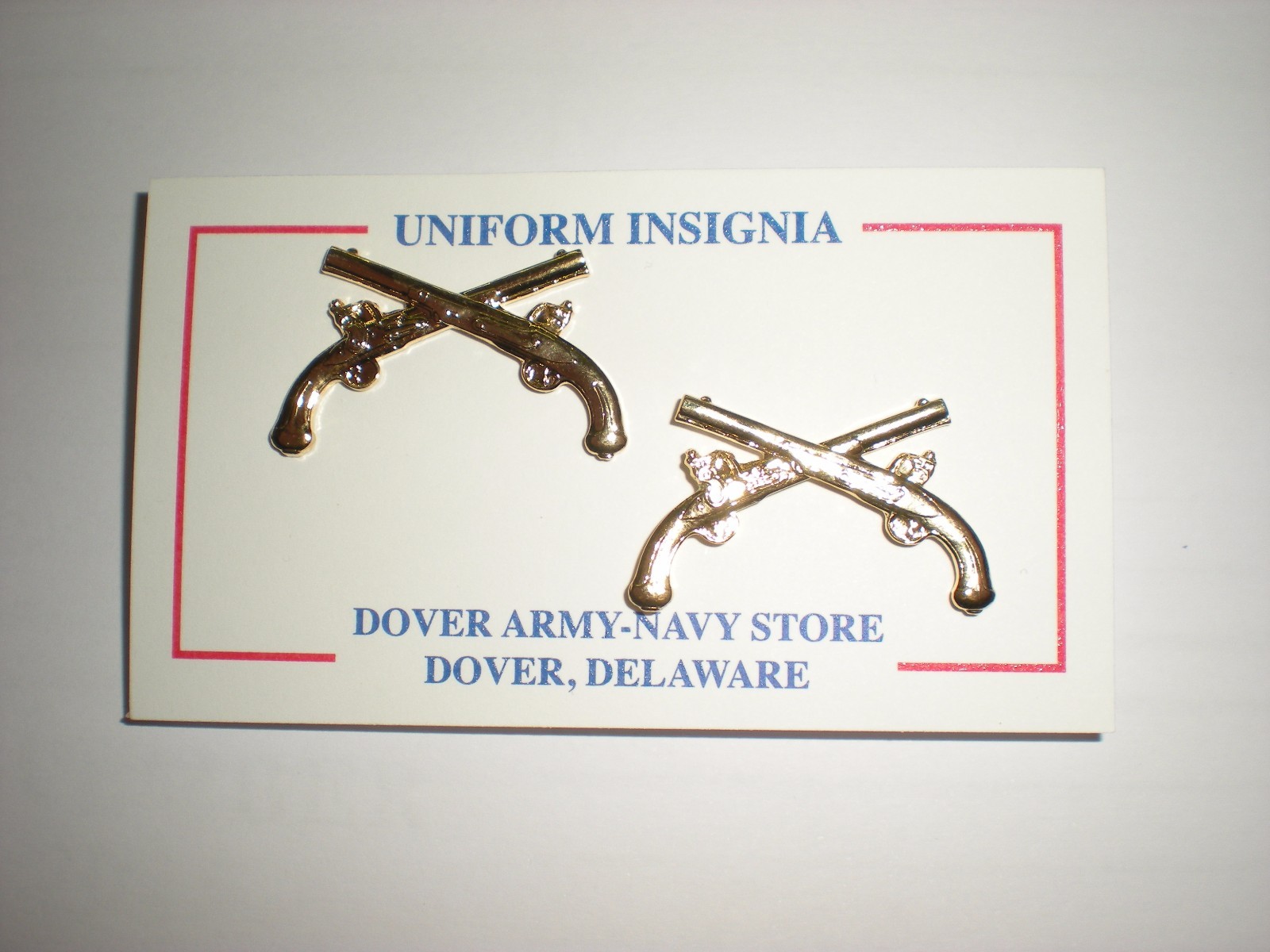 US ARMY OFFICER METAL MILITARY POLICE MP COLLAR INSIGNIA  - 1 PAIR