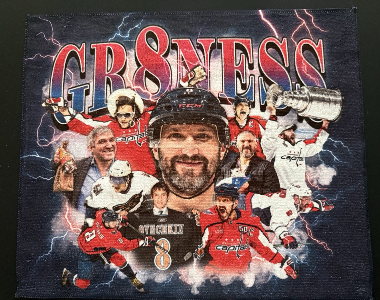 Alexander Ovechkin GR8NESS Rally Towel LAST GAME, PIECE OF HISTORY! OVI!