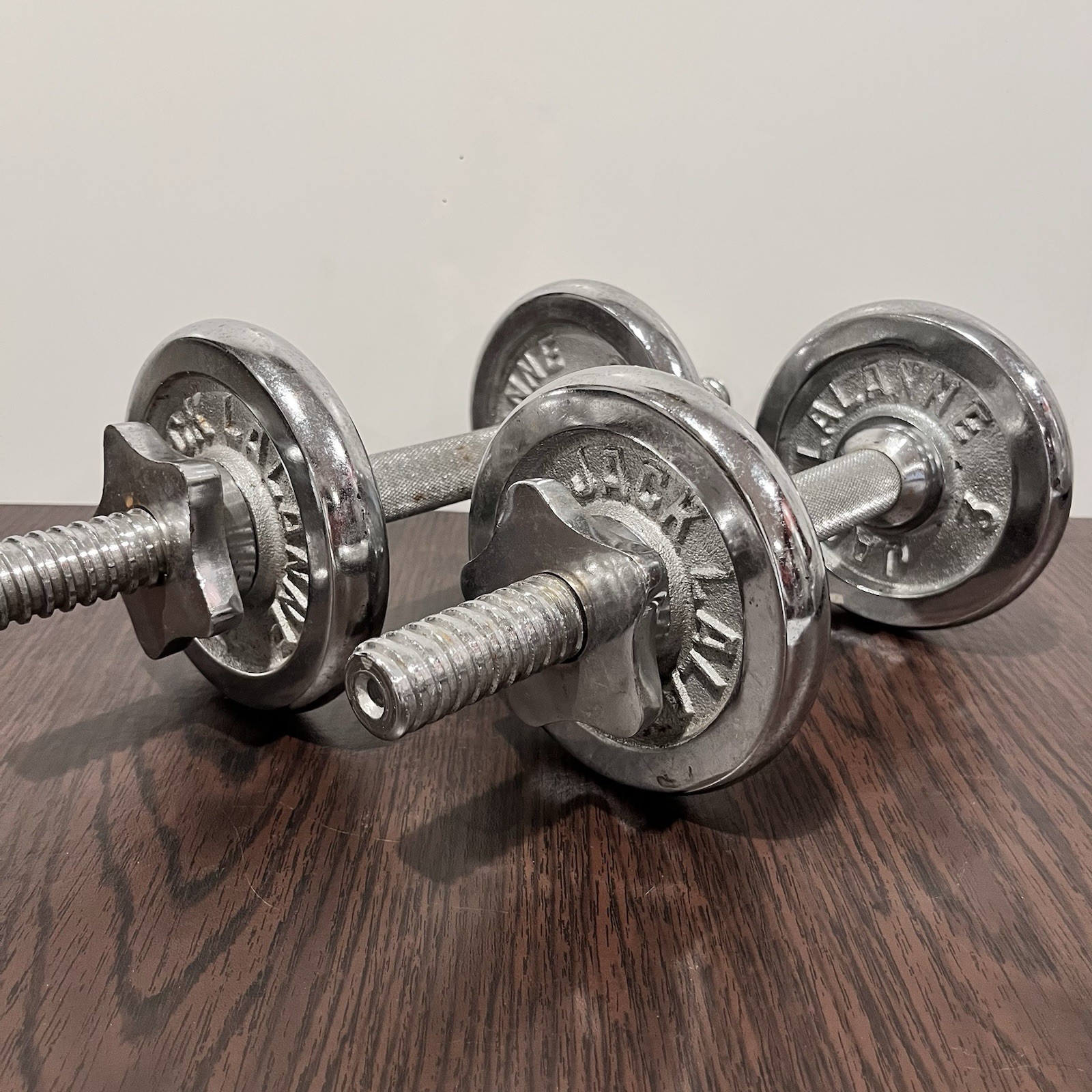 Classic Vintage Jack Lalanne Chrome Hand Weights