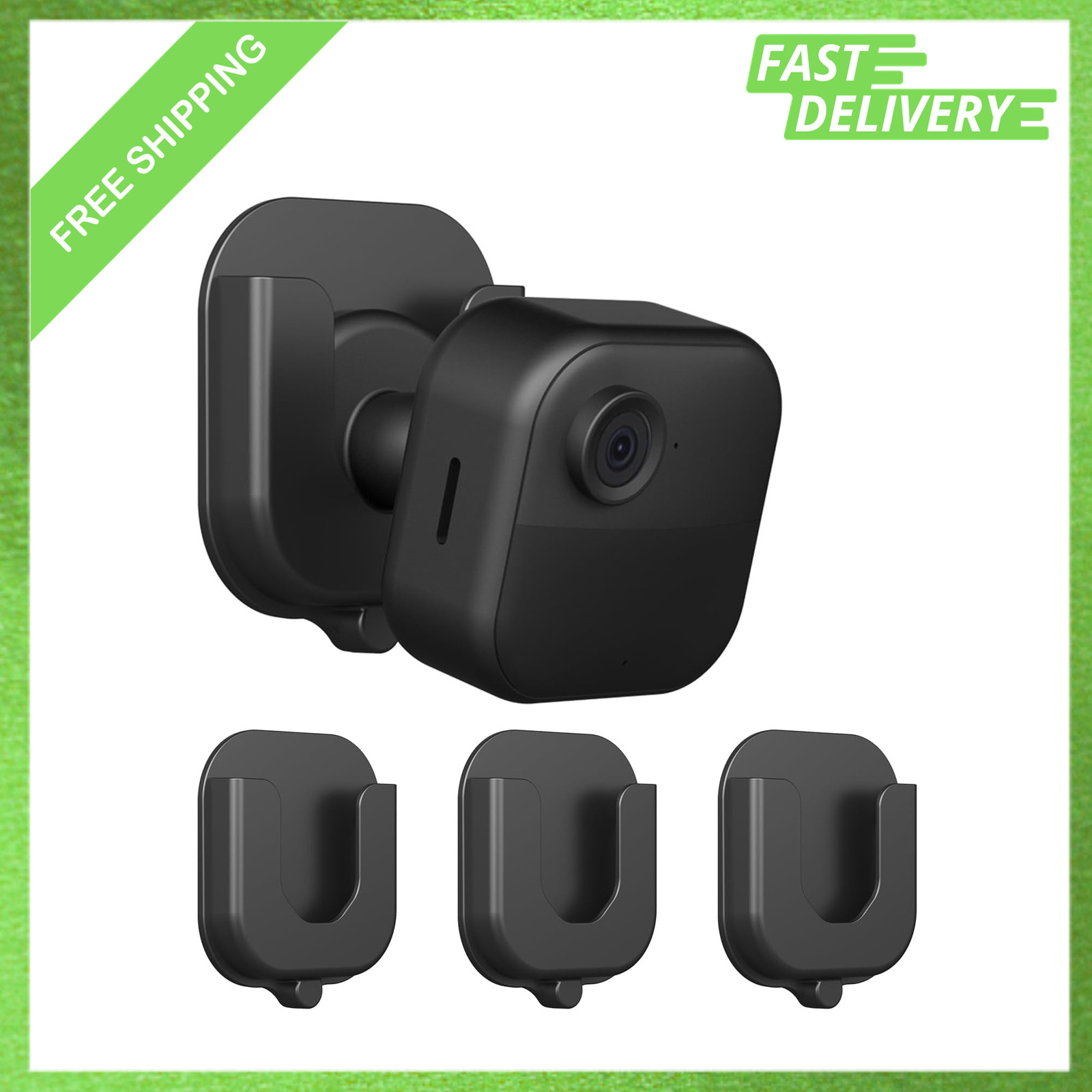 3 Pack Adhesive Wall Mount Bracket for Blink Outdoor Indoor Mini 2 Camera No