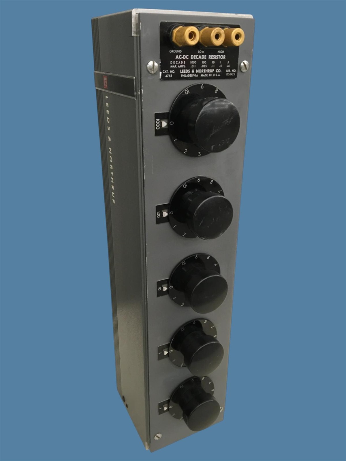 Leeds & Northrup Co. 4755 AC-DC Decade Resistor