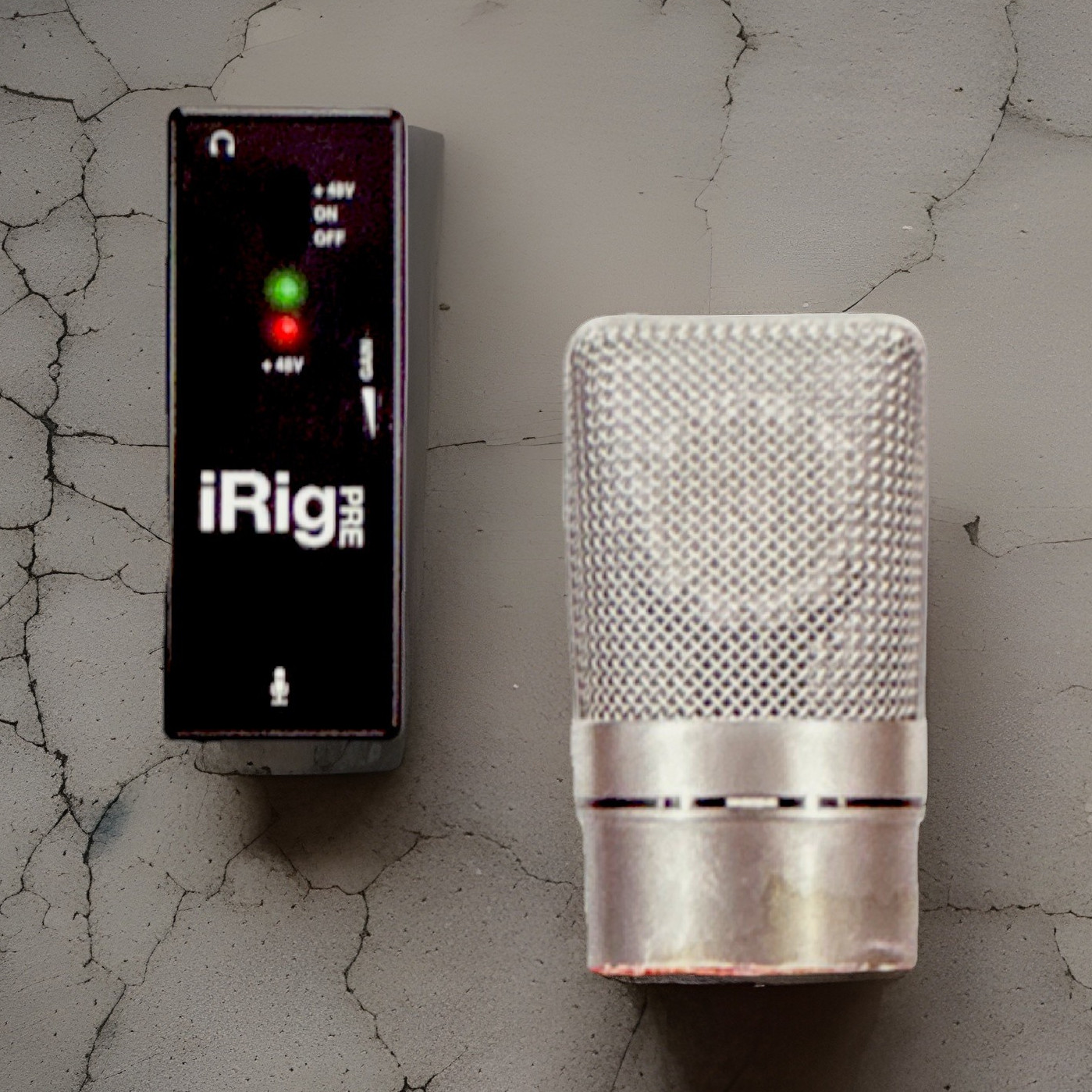 IK Multimedia iRig Pre Portable Mobile Mic Interface XLR In 3.5mm Out Phantom