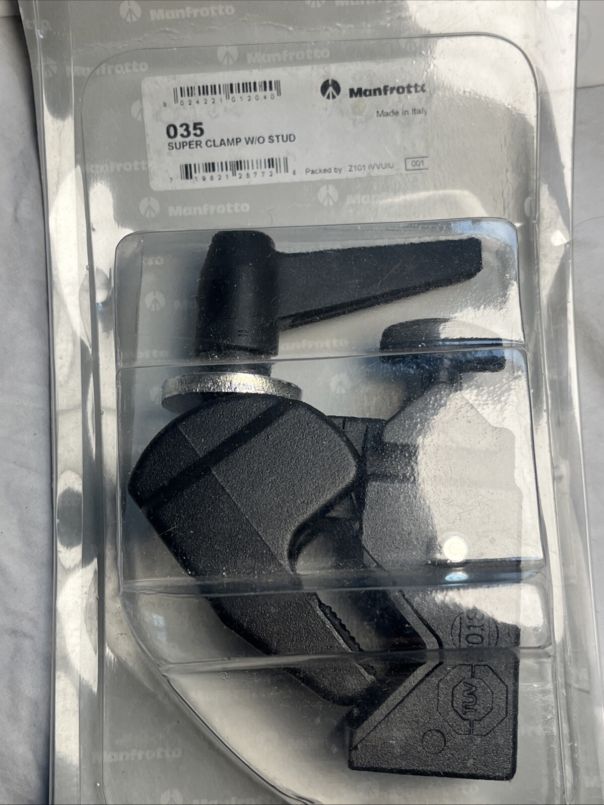 Manfrotto 035 Super Clamp Without Stud & Manual