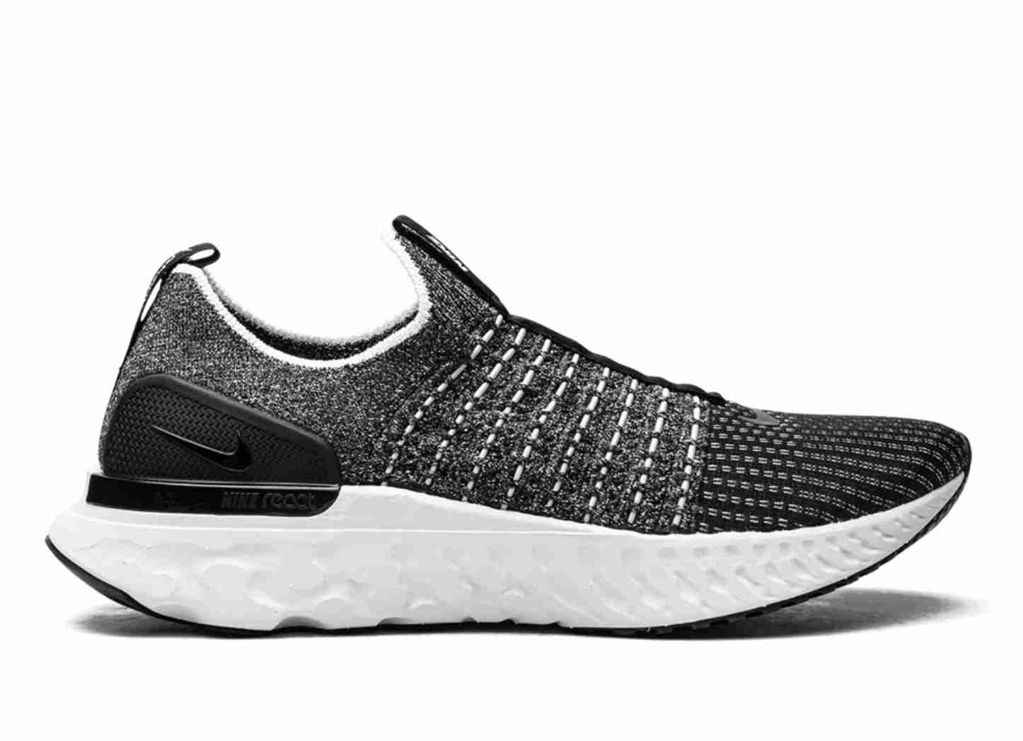 Nike React Phantom Run Flyknit 2 Black Smoke Grey CJ0277-003 Men Size