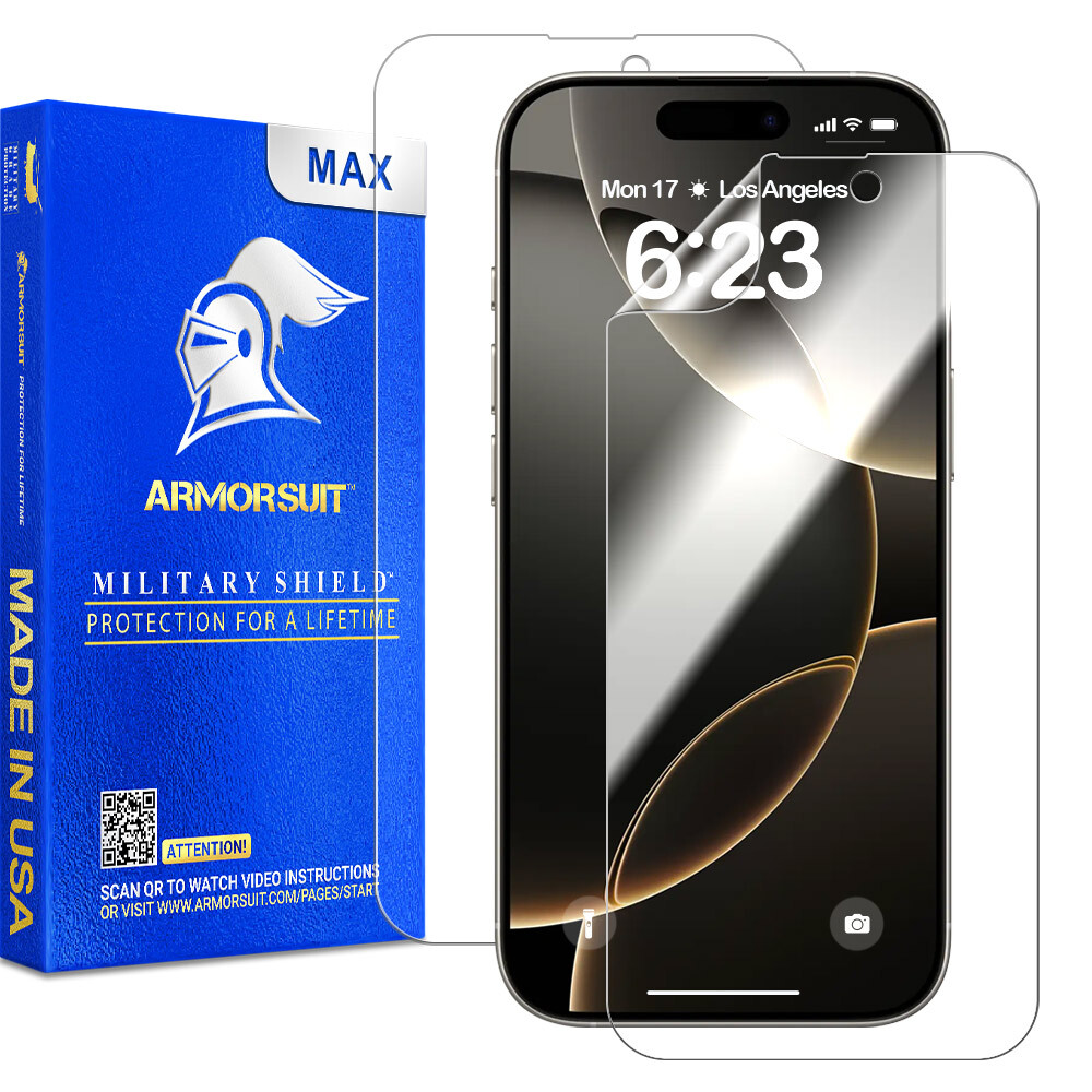 ArmorSuit MilitaryShield [2 Pack]Apple iPhone 16 Pro Screen Protector
