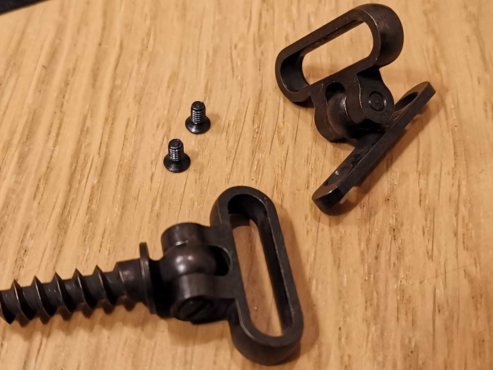 Vintage Sling Swivels set for European SXS (SIde by Side) shotgun (Brass)
