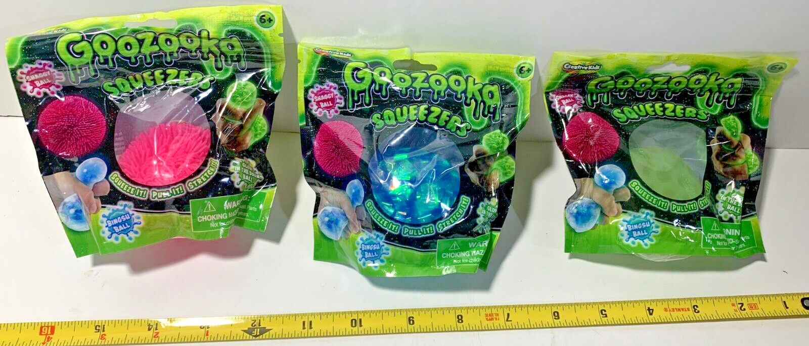 Goozooka Squeezers Brand New LOT OF 3 Creative Kids Toys Brand New in Packaging!