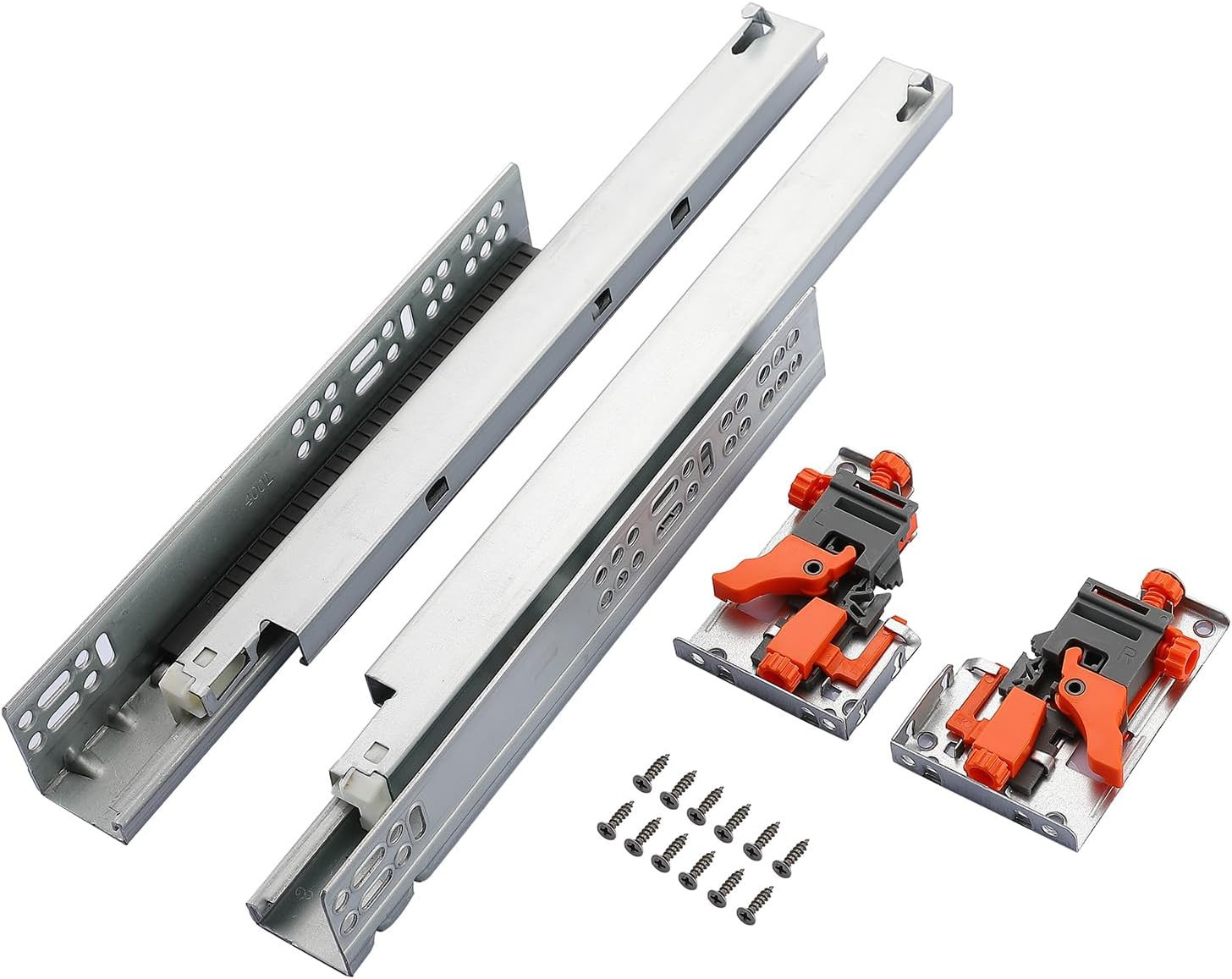 6 Pair of 14 Inch Undermount Soft Close Drawer Slides 100LB Load Capacity Full E