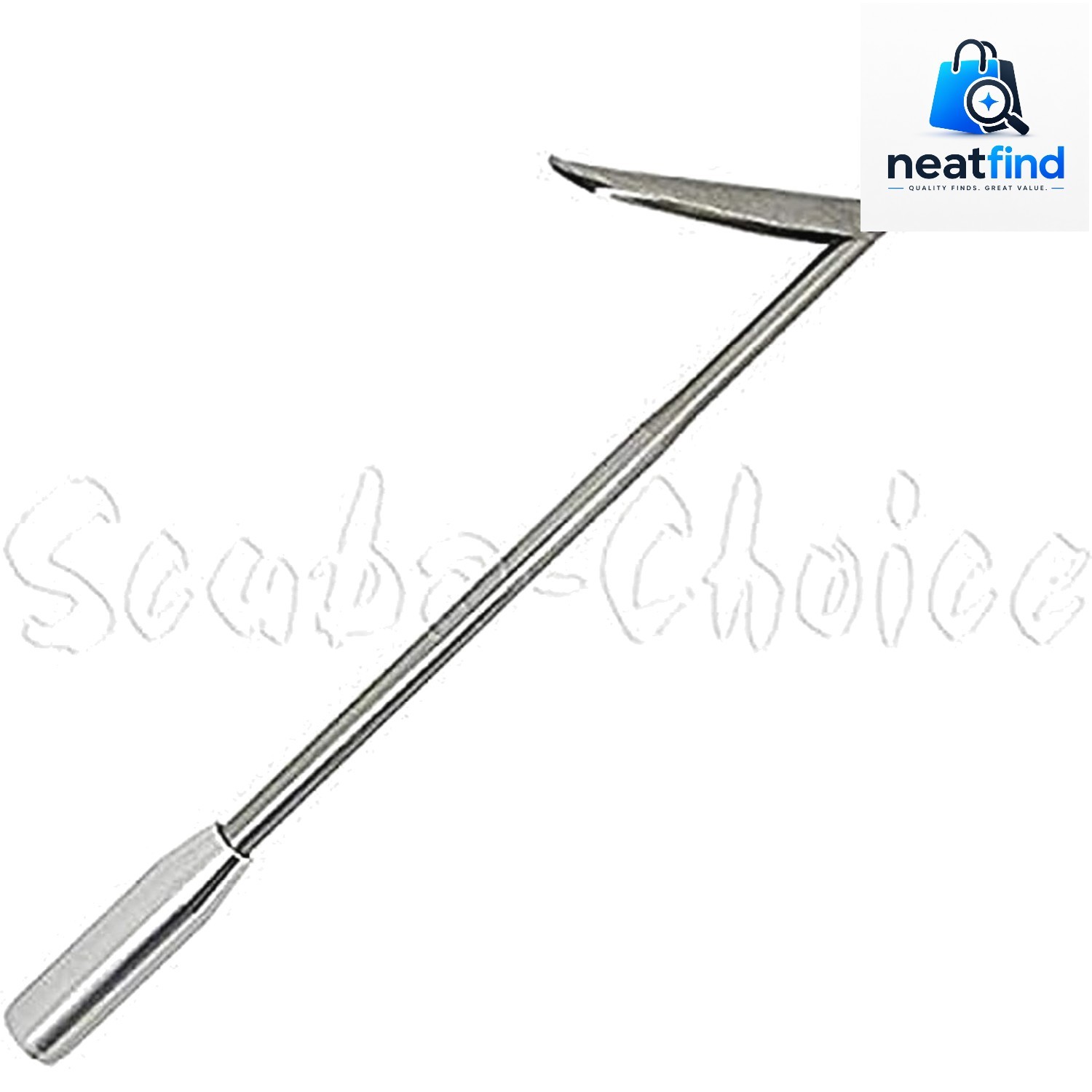 12" Stainless Steel Pole Spear Tip 8mm Female Single Barb Head – Durable Repl...