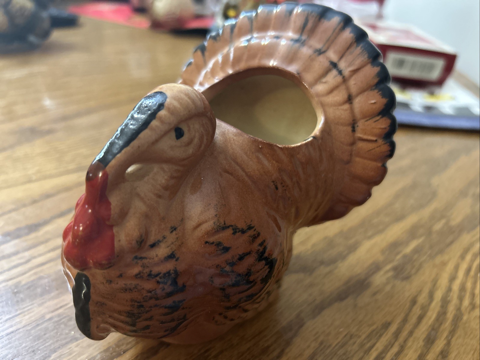Vintage Ceramic Thanksgiving Harvest Planter Container