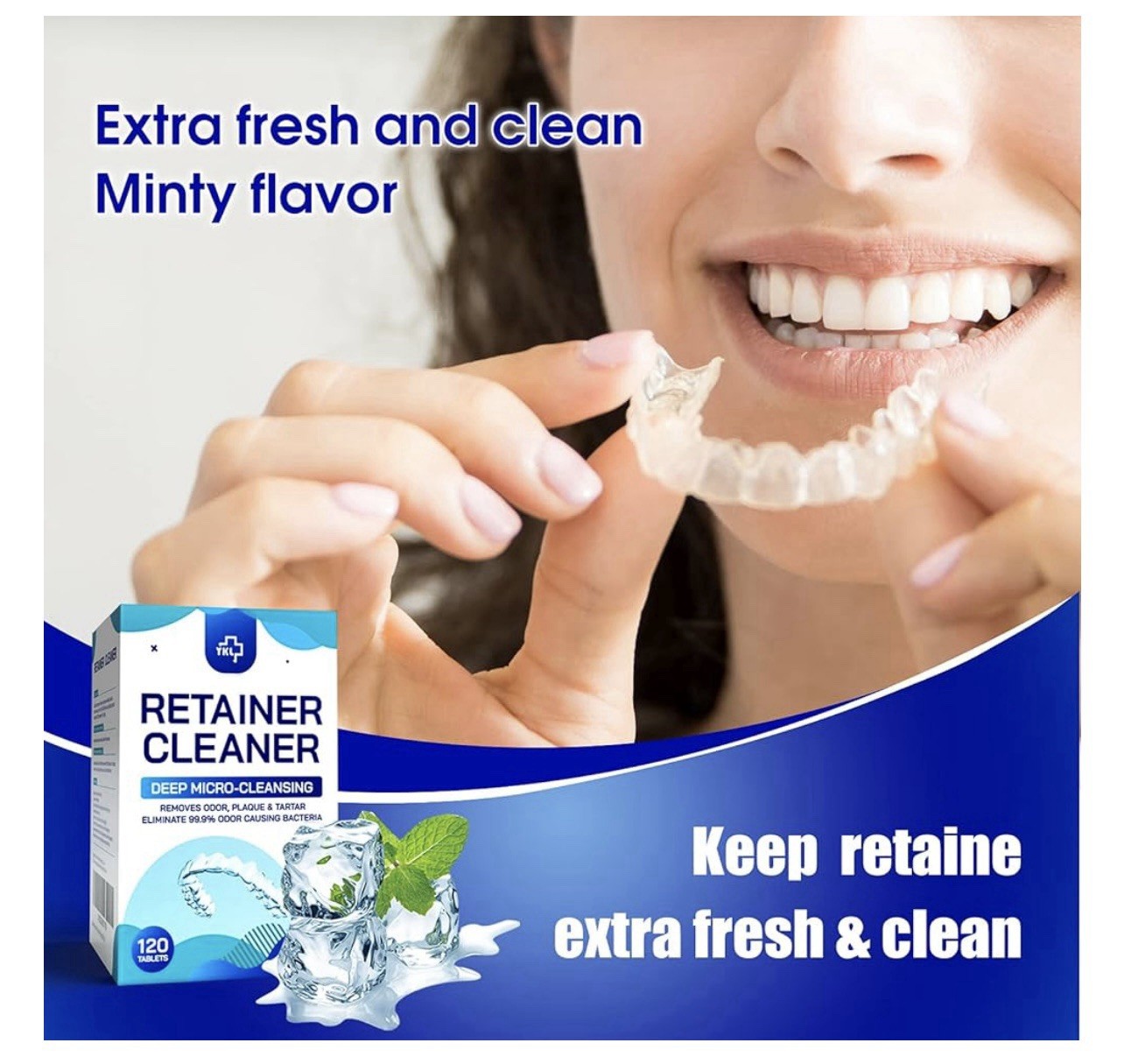 Retainer Cleaner Deep Micro Cleansing 120 Tablets