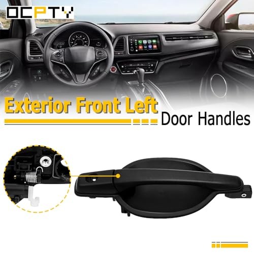 Door Handle Exterior Front Driver Left Side Replacement Fit 2004-2008 for